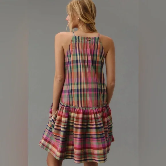 ✨ Anthropologie Kyla Flounce Mini Dress Sz XL - Picture 2 of 13